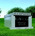 1 CRYPT FLAT TOP WITH SQUARE COLUMNS<br />
56" x 105" x 38"<br />
Shown in Grey 1 CRYPT FLAT TOP WITH SQUARE COLUMNS<br />
56" x 105" x 38"<br />
Shown in Grey